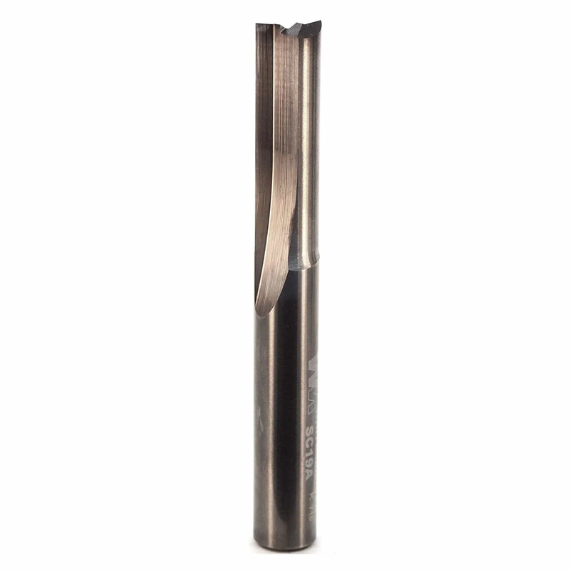 Standard Straight Router Bit - 3/8" SH 3/8" D - Flutes:Double Flute - Cutting Length:1-1/4" - Overall Length:3"